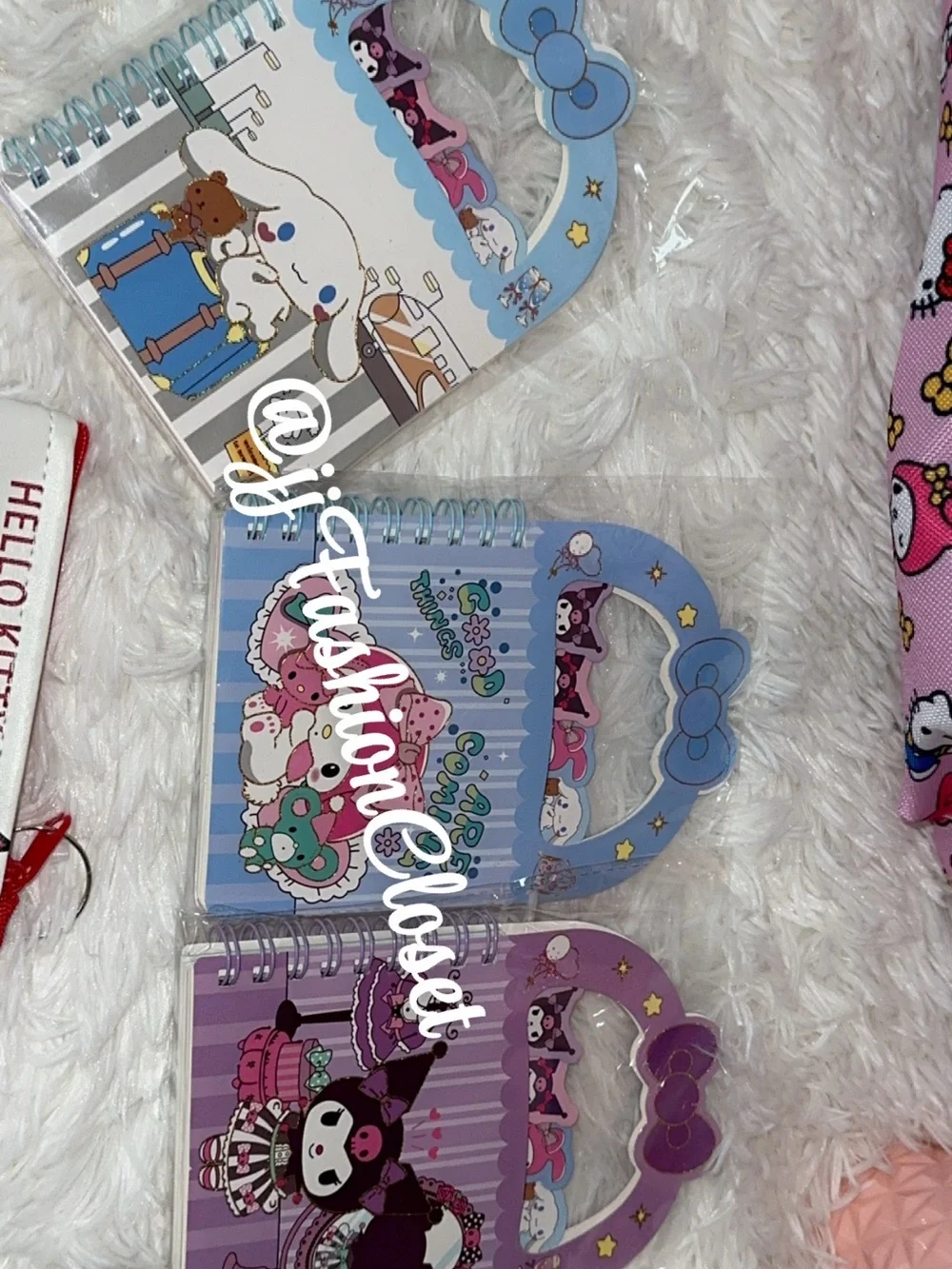 Hello Kitty Pink Patterned Kids Backpack with My Melody Prints